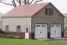 2 Story Double Wide Garage Wood Amish Backyard Structures Backyard Structures Two Story Garage Building A Garage