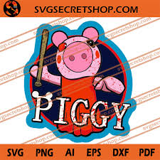 Download Piggy Svg Piggy Roblox Svg Piggy With Baseball Svg Piggy Horror Roblox Svg