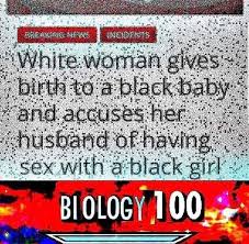White Woman Gives Birth To A Black Baby And Accuses Her Husband Of Having Sex With A Black Girl Meme By Splinter99 Memedroid