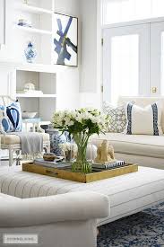 Sold & shipped by homebeez inc. Living Room Reveal With New White Sofas Spring Living Room Decor Ottoman Coffee Table Decor Ottoman Decor