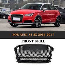 Rs1 Style Front Honeycomb Grille Quattro All Black Grill For Audi A1 8x 16 17 Fits A1 More Detailed Products Pls Feel Free Audi Accessories Audi Front Grill
