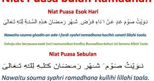 Doa Sahur Dan Buka Puasa Mutih