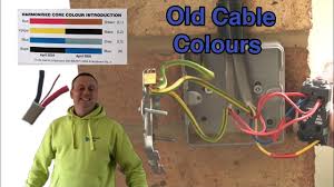 Reference chart showing the function of any wire from the main and i recommend replacing the fuse box outright if it looks old and corroded. Old Cable Colours Pre 2004 In 2 Way Switching And A Feed Supply To A Switch For An Outside Light Youtube
