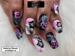 Have a little fun with one of these classic or trendy flower nail arts! Pinky S Nails 3 Beautiful Hand Paint Flowers Nail Facebook