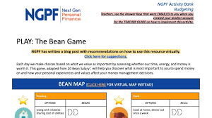 The interest rate is usually higher than federal loans and you need to qualify to be eligible. Home School Budgeting Activity Ngpf Play The Bean Game Youtube