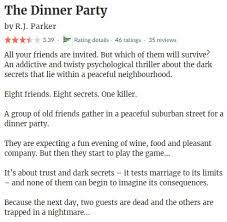 We join the party just as the dishes have been cleared and regular after dinner game has just begun. Arc Review The Dinner Party By Richard Parker It S All About Books