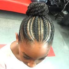Usually, black hair is curly and naughty. Cornrows Inspired Box Braided Bun Hair Styles Natural Hair Styles Braids For Black Hair