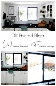 Diy Painted Black Window Frames Love Create Celebrate Interior Windows Black Window Frames Home