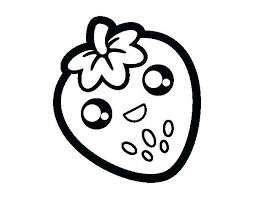 Strawb With Images Coloring Pages Cute Coloring Pages Cute Food Drawings
