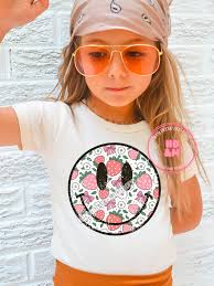 Strawberry Smiley Face PNG Strawberry Festival Shirt Design Daisy Smiley  Face Comfort Colors Shirt Design