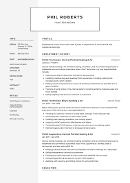 If everyone has the same format for their cv, it probably makes the. Hvac Technician Resume Guide 12 Templates Pdf Word 2020