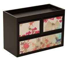 Each of the five stacked drawers (15.5 x 31 x 25cm height x length x depth) provides plenty of space for storage in a narrow column formation, reducing the amount of floor space this chest requires. Shop For Designer Jewellery Chest Drawers India Circus