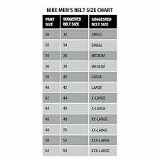 Nike Golf Mens Sleek Modern Plaque Belt Size W38 Fits 36
