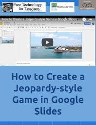 Click on the right arrow slide. How To Create A Jeopardy Style Game In Google Slides Teaching Technology Teacher Technology Online Learning Tools