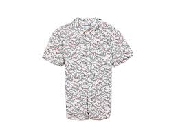 Details About I River Island Mens Shirt Short Sleeve Pattern S
