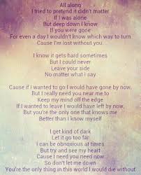 Cause If I Wanted To Go I Would Have Gone By Now But I Really Need You Near Me To Keep My Mind Off The Edge If I Wante Me Too