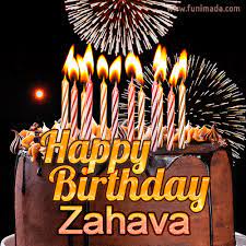 If you are looking for gudi padwa 2019 wishes to greet everyone on this auspicious day, let us give you a collection of gudi padwa messages and images. Chocolate Happy Birthday Cake For Zahava Gif Download On Funimada Com