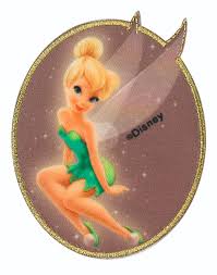 Weitere ideen zu zeichnen, tinker bell, feen tattoo. Tinkerbell Sitzend Goldener Rand Bugelbild Kids Hits Applikationen Handarbeit Schneiderfundus