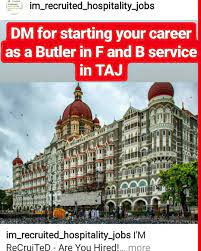 I M Recruited Are You Hired Give Your Career A Kick Start By Joining The Food And Beverage Department With T Hotel Jobs Marriott International Hyatt Hotels