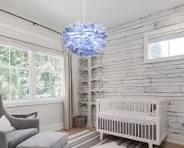 ZYLEISENBAO Gray Feather Pendant Light Modern Chandeliers ...