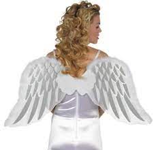 White Marabou Angel Wings Party City
