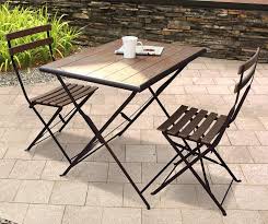 Laurel 3 Piece Faux Wood Folding Bistro Set Big Lots Bistro Set Outdoor Patio Decor Faux Wood