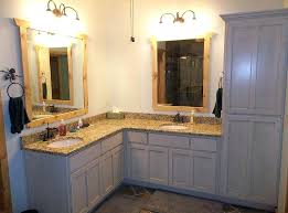 24 x 24 x 34.5h. Corner Bathroom Sink Vanity Units