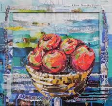 Saatchi Art Artist Danielle Vaughan Collage Fruits Of The Spirit Art Kartiny Karta Zhivopis