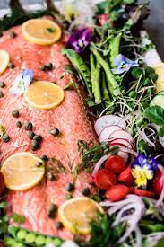 You can also stop by the restaurant to dine in or pick up brunch. Spring Salmon Salad Platter For Easter Passover Mother S Day Or Your Best Friend S Shower A Healthy Si Salmon Salad Dinner Salads Salad Recipes For Dinner