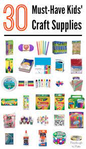 Check out 30 ideas from some amazing craft bloggers from makeovers to craft room storage. 30 Must Have Kids Craft Supplies Kids Craft Box Kids Craft Supplies Fun Arts And Crafts