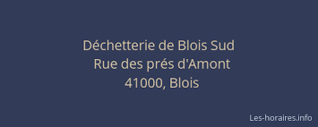 Activités de la déchetterie de blida. Dechetterie De Sud Blois Les Horaires
