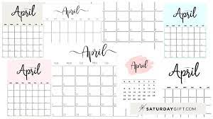 In this article we are going to provide the april 2021 floral calendar, you can download these calendars for free and manage your time by about april month: Cute Free Printable April 2022 Calendar Saturdaygift