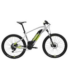Velo Vtt Electrique E St 520 Gris Jaune 27 5 In 2020 Mountainbike Grau Gelb Kinderfahrrad