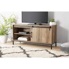 Mainstays Tv Stand For Tvs Up To 54 Rustic Weathered Oak Finish Walmart Com Walmart Com