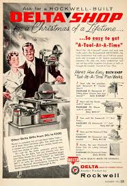 1954 Ad Rockwell Delta Power Tools Circular Saw Jointer Drill Press Disk Psc3 Period Paper Delta Power Tools Rockwell Drill Press