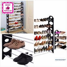 Adjustable 30 Pair Shoe Rack Space Saving Storage Organizer Homedecorlover Homestuff Homegood Homedeco Shoe Rack Space Saving Storage Storage Organization