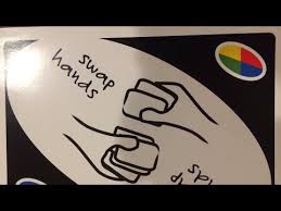 Play the game where your cards are never really your own. When You Play A Swap Hands Card In Uno Youtube