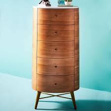 Penelope Narrow 5 Drawer Dresser Acorn W Marble Top In 2020 Bedroom Collections Furniture Small Dresser Furniture