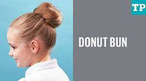 She describes her hair as shoulder length and thin and would love to know more interesting ways to style her donut bun. Kids Hair How To Do A Donut Bun Youtube