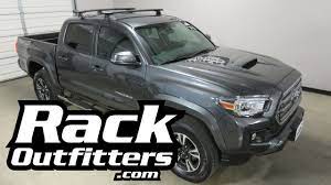 Our overland bed rack breaks the mold for the 3rd gen tacoma. 2016 Toyota Tacoma 4 Door Double Cab Rhino Rack Ditch Channel Mount Vortex Black Roof Rack Crossbars Youtube