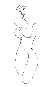 Art Woman Art Drawing Black And White Pictures One Line Woman Drawing Abstract Line Art Drawings African Drawings