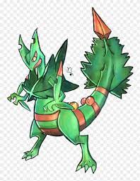 Image Result For Sceptile Mega Evolution - Drawing - Free Transparent Png  Clipart Images Download