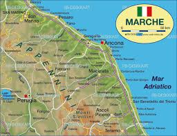 Hier sehen sie die lage von italien unterkünften angezeigt nach preis, verfügbarkeit oder bewertung von anderen reisenden. Karte Von Marken Bundesland Provinz In Italien Welt Atlas De