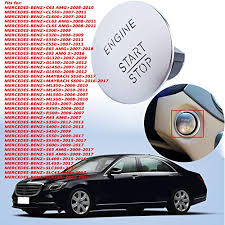 Delaman Motor Startknopf Keyless Go Start Stop Push Button Motorzundschalters Kompatibel Mit Mercedes 2215450714 Silber Toumelin Com