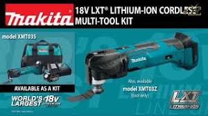 This makita high impact drill has serious power. Makita 18v Lxt Lithium Ion Cordless Multi Tool Xmt035 Youtube