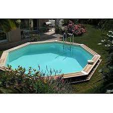 piscine en bois ocea diam 430 x 120 cm liner beige piscine bois piscine hors sol piscine hors sol bois