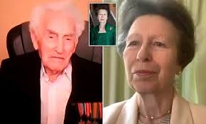 Princess Anne meets with veteran to mark VJ Day during her birthday weekend 