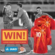 North macedonia players formed a guard of honour as he was substituted in his last international match. Win Two Signed Macedonia Jerseys Jako De
