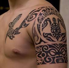 Two turtle tattoos are even better. Polynesian Shark And Turtle Tattoos Tribal Mask And Turtle Shoulder Polynesian Tattoo 645 Jpg Tahitian Tattoo Polynesische Tatowierungen Polynesisches Tattoo