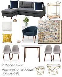 Featured in hgtv magazine & on elle decor, country living, real simple, house beautiful & apartment therapy. A Modern Glam Apartment On A Budget Sew Bake Decorate